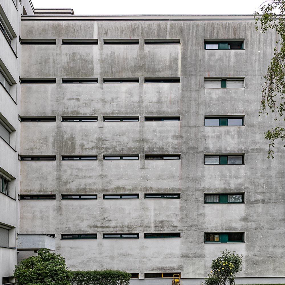 Fassadenreinigung Mehrfamilienhaus vorher